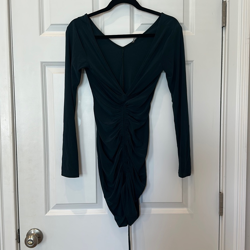 Forest green dress, worn 2x